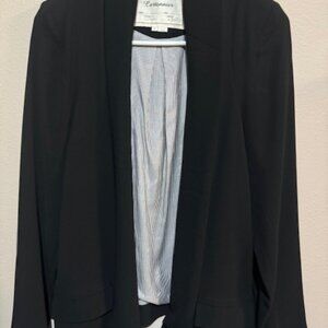 XS Cartonnier unstructured black blazer